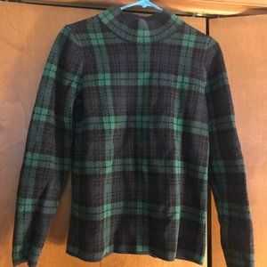 Lands End Women's Lofty Mock Sweater - Birdseye Jacquard, women's S (6-8)